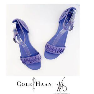 Cole Haan x Maria Sharapova Purple Leather Suede Flat Sandals Size 11 NWT